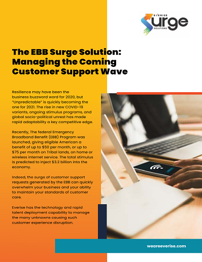 The EBB Surge Solution - Managing the Coming Customer Support Wave