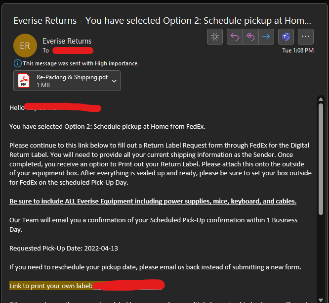 Email Instructions